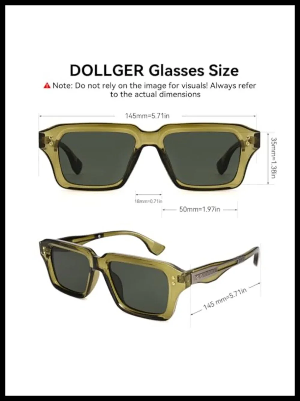 Retro Oversized Thick Square Sunglasses Men UV Protection